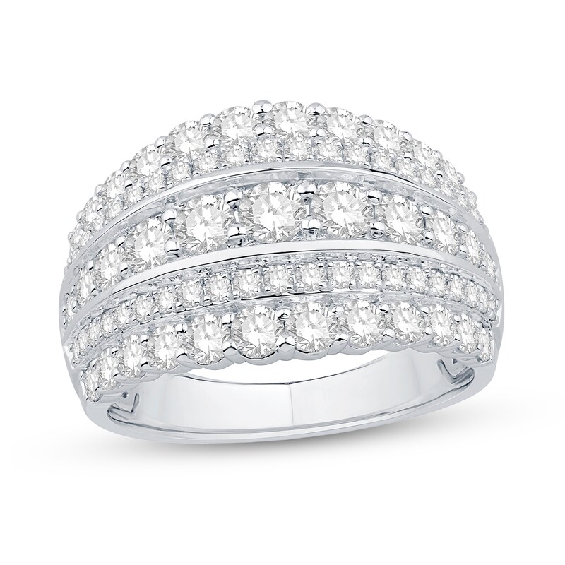 Main Image 1 of 2 CT. T.W. Diamond Multi-Row Anniversary Band in 10K White Gold