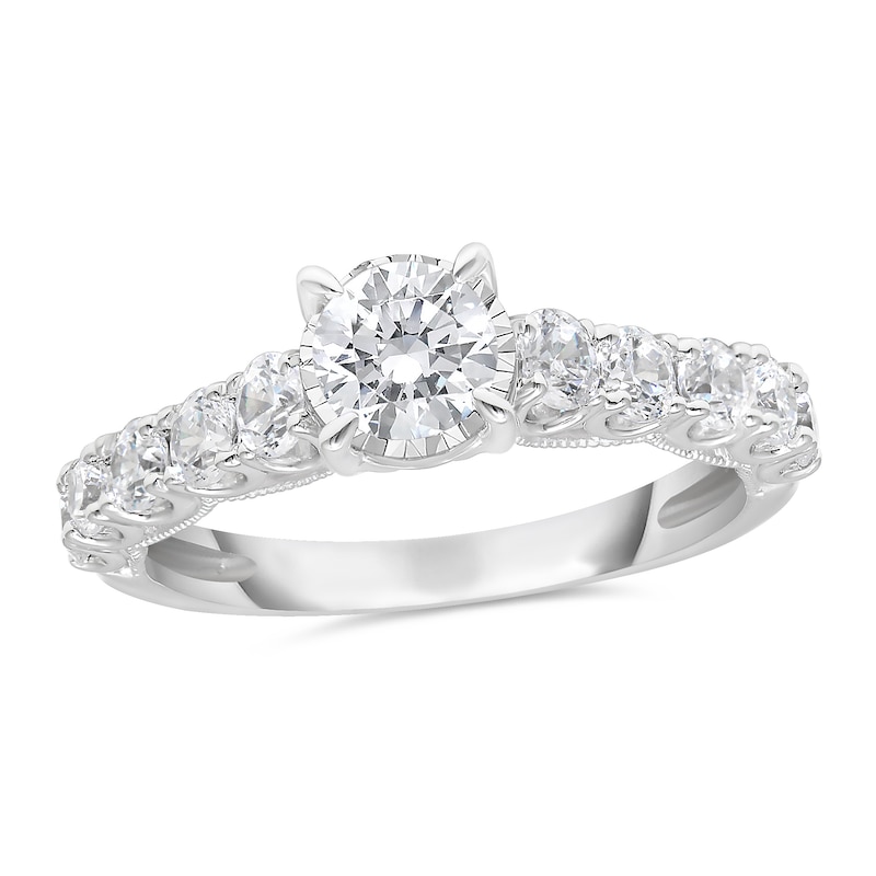 1-1/2 CT. T.W. Diamond Engagement Ring in 10K White Gold | Zales Outlet