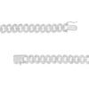 Thumbnail Image 3 of Men's 10 CT. T.W. Diamond Curb Chain Necklace in 10K White Gold – 22"