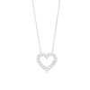 Thumbnail Image 1 of 1 CT. T.W. Certified Lab-Grown Diamond Heart Outline Pendant in 14K White Gold (F/SI2)