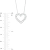Thumbnail Image 3 of 1 CT. T.W. Certified Lab-Grown Diamond Heart Outline Pendant in 14K White Gold (F/SI2)