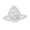 Thumbnail Image 1 of Kleinfeld® x Zales 2-1/2 CT. T.W. Certified Pear-Shaped Lab-Grown Diamond Frame Engagement Ring in Platinum (F/VS2)