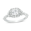 Thumbnail Image 0 of Kleinfeld® x Zales 2 CT. T.W. Certified Princess-Cut Lab-Created Diamond Frame Engagement Ring in Platinum (F/VS2)