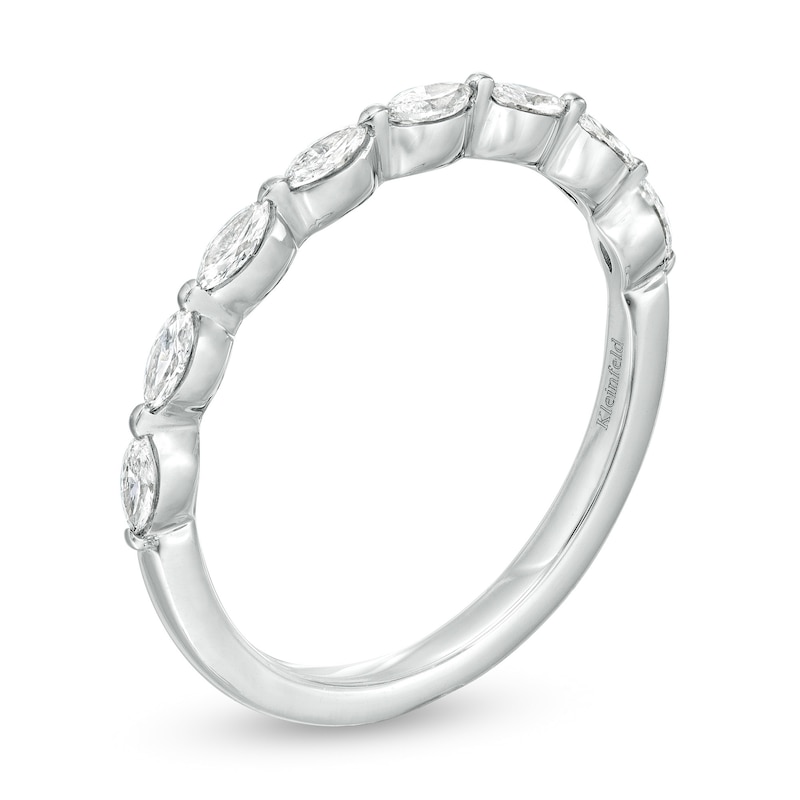 Kleinfeld® x Zales 1/2 CT. T.W. Certified Marquise Lab-Created Diamond Eight Stone Anniversary Band in Platinum (F/VS2)