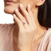 Thumbnail Image 2 of Kleinfeld® x Zales 2-1/5 CT. T.W. Certified Oval Lab-Grown Diamond Scallop Shank Engagement Ring in Platinum (F/VS2)