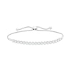Thumbnail Image 1 of 1-1/2 CT. T.W. Certified Lab-Grown Diamond Bolo Bracelet in 14K White Gold (F/SI2) - 9.5"