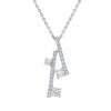 Thumbnail Image 1 of 1/3 CT. T.W. Diamond Past Present Future® Scatter Pendant in 10K White Gold