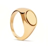 Thumbnail Image 7 of PDPAOLA™ at Zales Oval Signet Ring in Sterling Silver with 18K Gold Plate