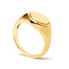 Thumbnail Image 8 of PDPAOLA™ at Zales Oval Signet Ring in Sterling Silver with 18K Gold Plate