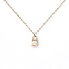 Thumbnail Image 3 of 1/10 CT. Lab-Grown Diamond Solitaire Lock Pendant in 14K Gold - 19.69"