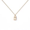 Thumbnail Image 2 of 1/10 CT. Lab-Created Diamond Solitaire Lock Pendant in 14K Gold - 19.69"