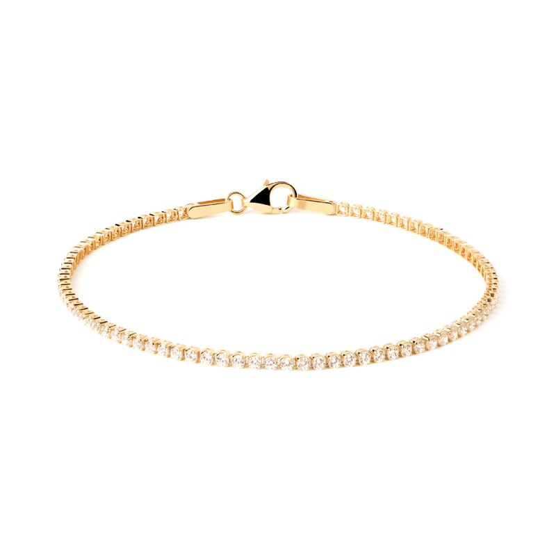 Main Image 1 of PDPAOLA™ at Zales 1 CT. T.W. Lab-Grown Diamond Tennis Bracelet in 14K Gold – 6.3"