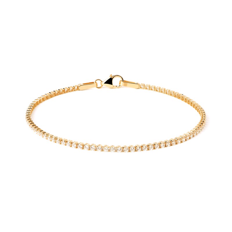 Main Image 2 of PDPAOLA™ at Zales 1 CT. T.W. Lab-Grown Diamond Tennis Bracelet in 14K Gold – 6.3"