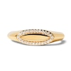Thumbnail Image 3 of 1/10 CT. T.W. Lab-Grown Diamond Frame Elongated Oval Ring in 14K Gold