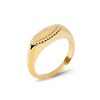 Thumbnail Image 7 of 1/10 CT. T.W. Lab-Grown Diamond Frame Elongated Oval Ring in 14K Gold