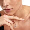 Thumbnail Image 7 of 1/4 CT. T.W. Lab-Grown Diamond Open Frame "M" Initial Pendant in 14K Gold – 19.69"