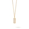 Thumbnail Image 4 of 1/4 CT. T.W. Lab-Grown Multi-Diamond Rounded Vertical Bar Drop Pendant in 14K Gold – 19.69"