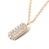 Thumbnail Image 6 of 1/4 CT. T.W. Lab-Grown Multi-Diamond Rounded Vertical Bar Drop Pendant in 14K Gold – 19.69"