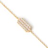 Thumbnail Image 1 of 1/4 CT. T.W. Lab-Grown Diamond Rounded Bar Bracelet in 14K Gold – 7.09"