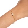Thumbnail Image 5 of 1/4 CT. T.W. Lab-Grown Diamond Rounded Bar Bracelet in 14K Gold – 7.09"