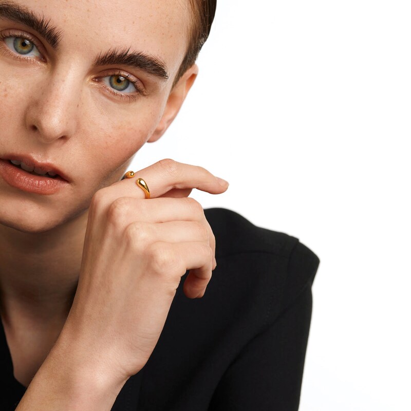Main Image 2 of Bold Open Ring in 14K Gold