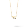 Thumbnail Image 1 of 1/8 CT. T.W. Lab-Grown Diamond Small and Large Two Stone Necklace in 14K Gold – 19.69"