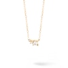 Thumbnail Image 2 of 1/8 CT. T.W. Lab-Created Diamond Small and Large Two Stone Necklace in 14K Gold – 19.69"