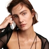 Thumbnail Image 4 of 1/8 CT. T.W. Lab-Grown Diamond Small and Large Two Stone Necklace in 14K Gold – 19.69"