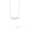 Thumbnail Image 0 of 1/6 CT. T.W. Lab-Created Diamond Curved Bar Necklace in 14K Gold – 19.69"