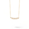 Thumbnail Image 2 of 1/6 CT. T.W. Lab-Created Diamond Curved Bar Necklace in 14K Gold – 19.69"