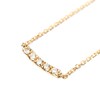 Thumbnail Image 4 of 1/6 CT. T.W. Lab-Created Diamond Curved Bar Necklace in 14K Gold – 19.69"