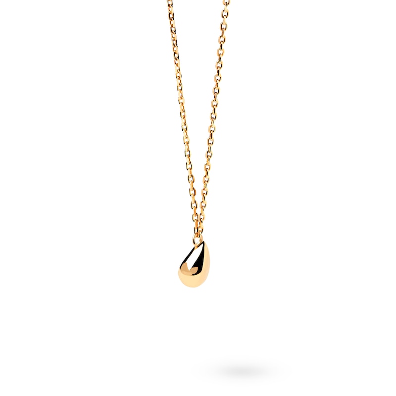 Main Image 3 of Dainty Teardrop Pendant in 14K Gold – 19.69"