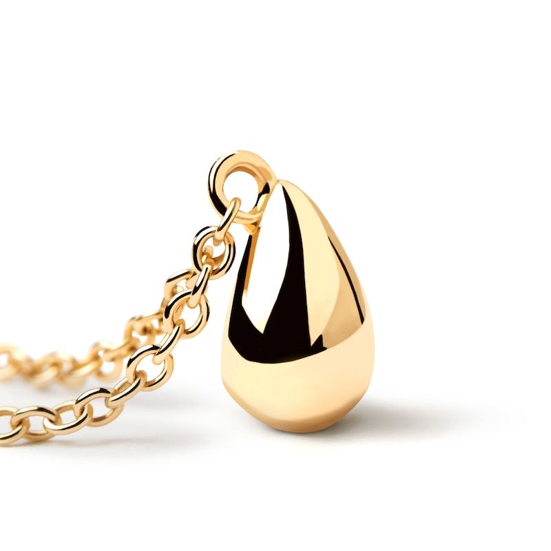 Main Image 5 of Dainty Teardrop Pendant in 14K Gold – 19.69"