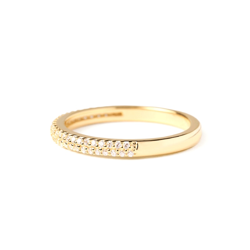 1/5 CT. T.W. Lab-Created Diamond Double Row Band in 14K Gold