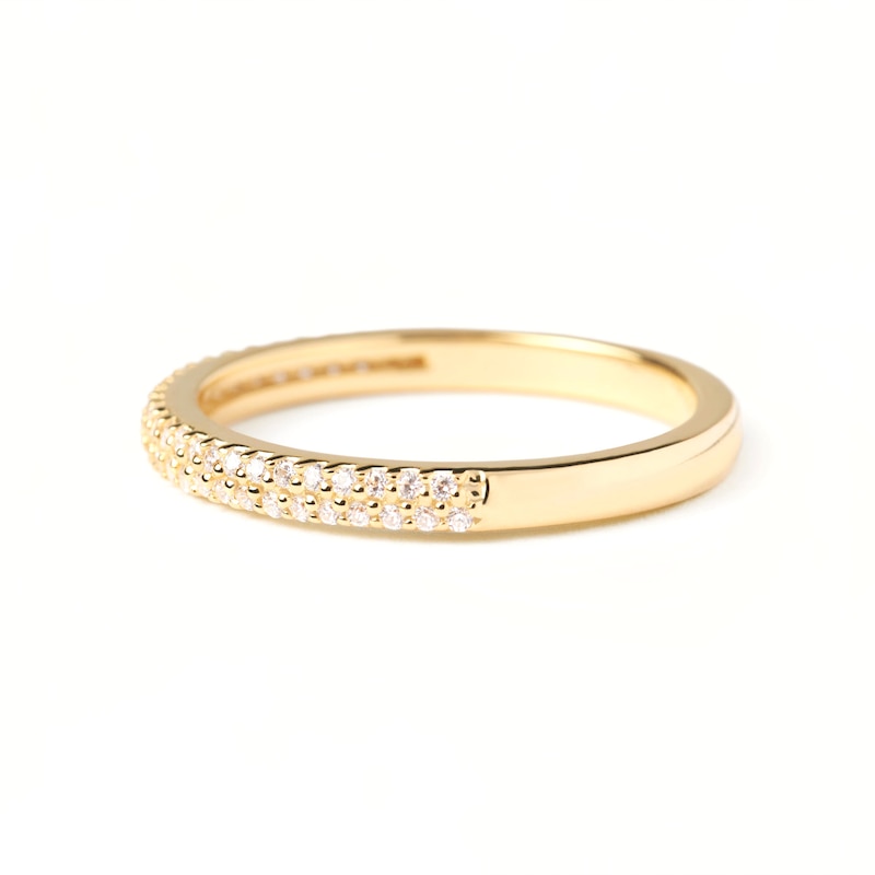 1/5 CT. T.W. Lab-Created Diamond Double Row Band in 14K Gold