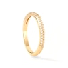 Thumbnail Image 5 of 1/5 CT. T.W. Lab-Created Diamond Double Row Band in 14K Gold