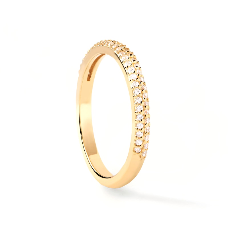 1/5 CT. T.W. Lab-Created Diamond Double Row Band in 14K Gold