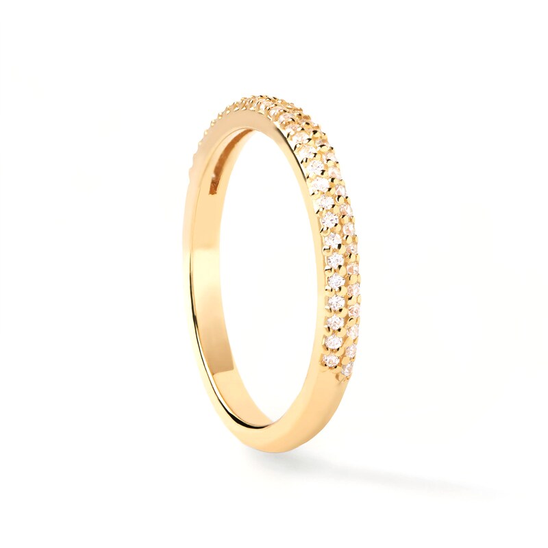 1/5 CT. T.W. Lab-Created Diamond Double Row Band in 14K Gold