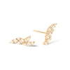 Thumbnail Image 4 of 1/3 CT. T.W. Lab-Grown Diamond Wavy Stud Earrings in 14K Gold