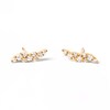 Thumbnail Image 5 of 1/3 CT. T.W. Lab-Grown Diamond Wavy Stud Earrings in 14K Gold