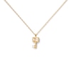 Thumbnail Image 7 of 1/20 CT. T.W. Baguette and Round Lab-Grown Diamond Key Pendant in 14K Gold – 19.69"
