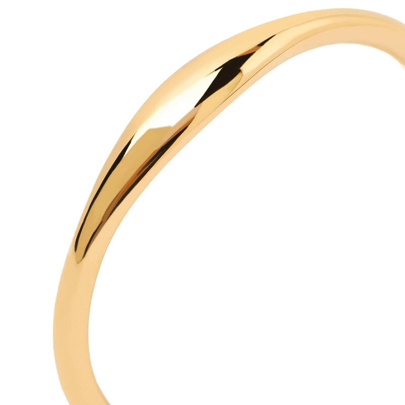 Rounded Edge Band in 14K Gold