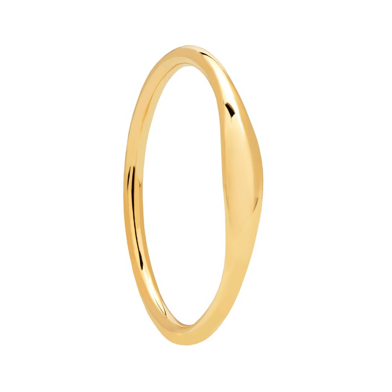 Main Image 5 of Rounded Edge Band in 14K Gold