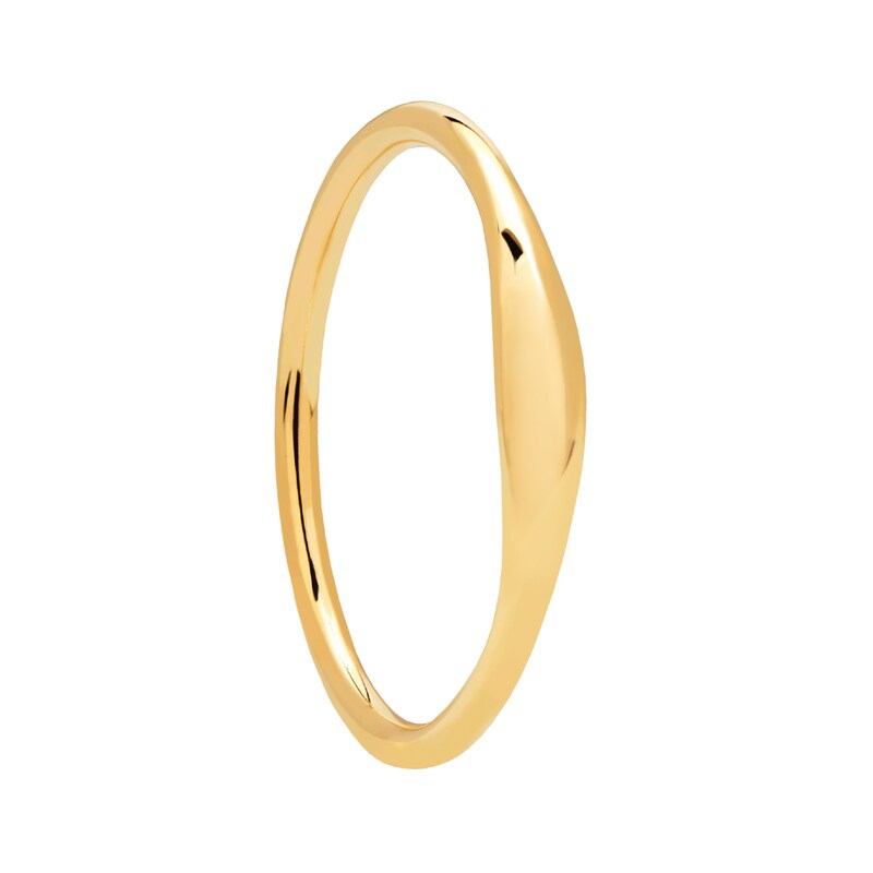 Rounded Edge Band in 14K Gold