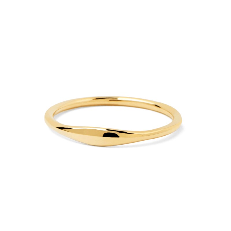 Main Image 7 of Rounded Edge Band in 14K Gold