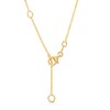 Thumbnail Image 3 of Diamond-Cut Heart Cutout Circle Necklace in 10K Two-Tone Gold