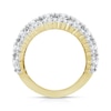 Thumbnail Image 3 of 5 CT. T.W. Diamond Triple Row Anniversary Band in 14K Gold