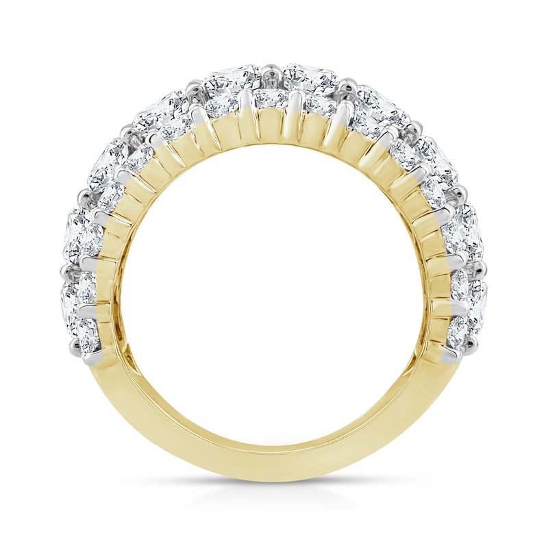Main Image 3 of 5 CT. T.W. Diamond Triple Row Anniversary Band in 14K Gold