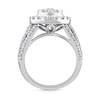 Thumbnail Image 3 of 3 CT. T.W. Pear-Shaped Multi-Diamond Frame Multi-Row Engagement Ring in 10K White Gold