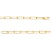 Thumbnail Image 3 of 1/10 CT. T.W. Diamond Cross Dangle Charm Paper Clip Link Bracelet in Sterling Silver with 14K Gold Plate